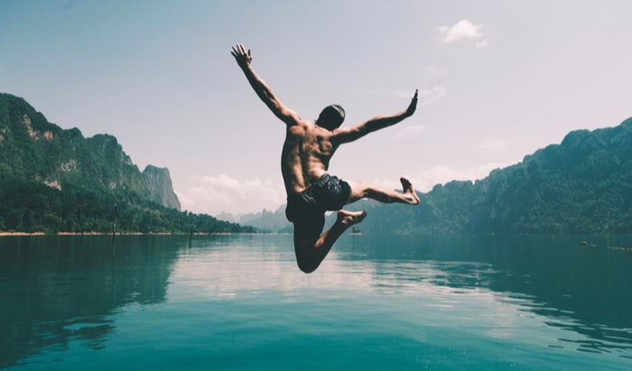 lake jump