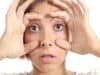 How does stress affect the eyes?