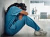 Healthcare staff without access to mental health support